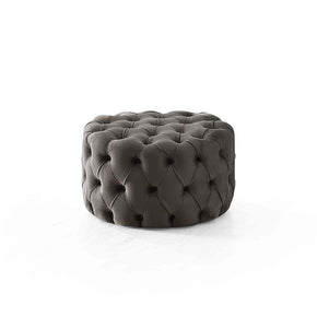 ITAILIAN CHESTERFEILD ROUND FOOTSTOOL