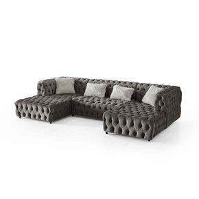 ITAILIAN CHESTERFEILD U-SHAPED SOFA